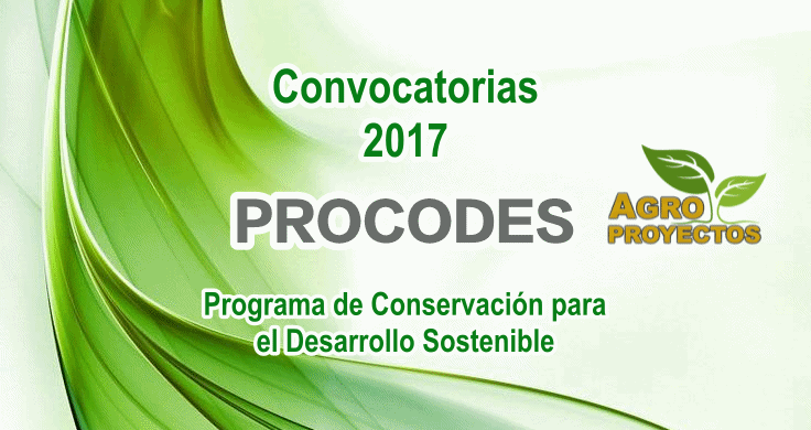 Convocatoria PROCODES 2017