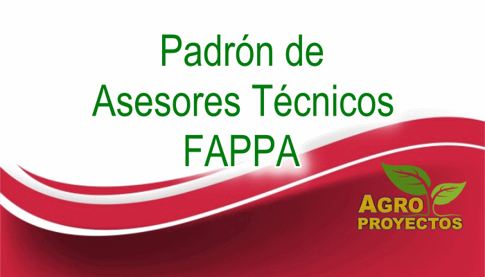 Padron de asesores tecnicos FAPPA