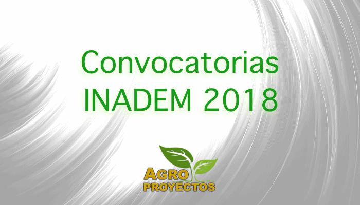 Convocatorias INADEM 2018